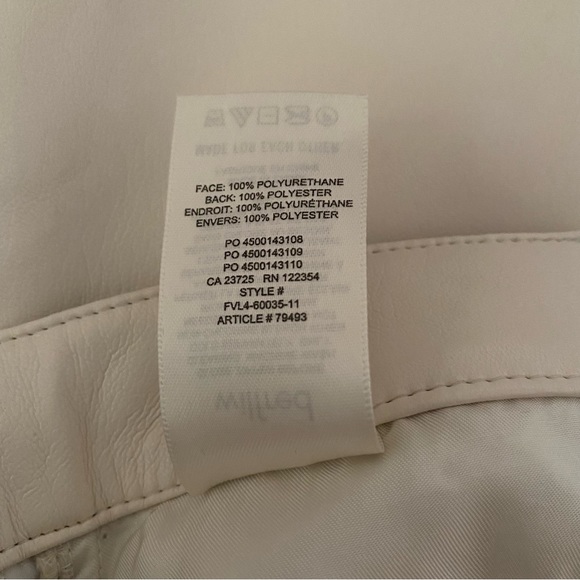 Wilfred Melina Cropped in Birch Ivory Vegan Leather Pants FLAW - Picture 13 of 13